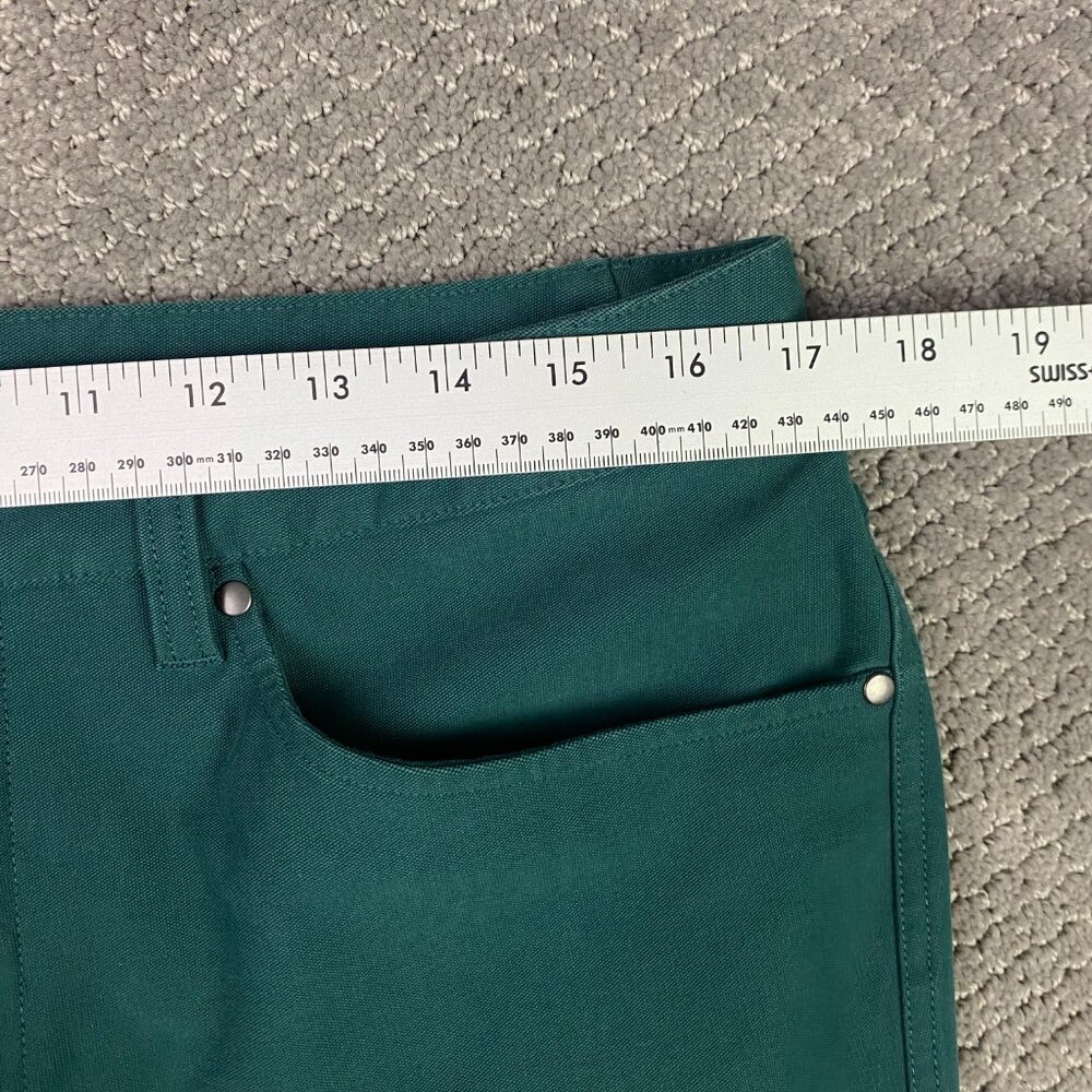 Lululemon Slim Fit ABC Pants Men's 33 x 33 Green Jasper Utilitech Chino Stretch - Picture 10 of 14